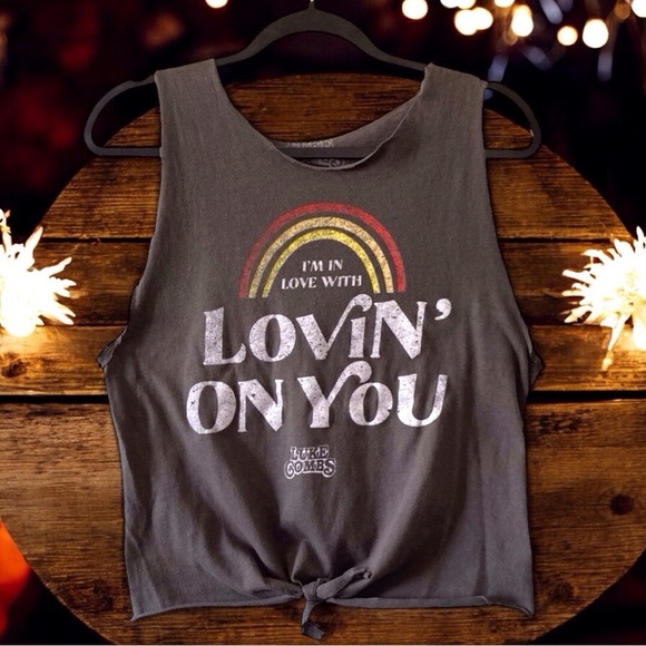 Luke Combs Tie-Front Tank - Fits S-M handmade distressed Country Music - Picture 2 of 7